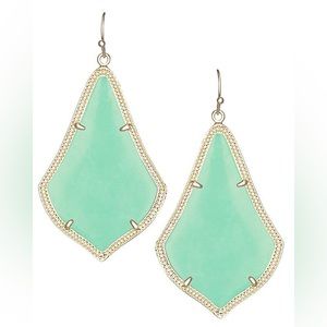 Kendra Scott Alex earrings mint green